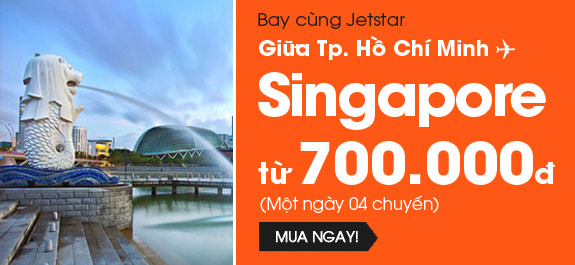 Hình ảnh Jetstar khuyến mãi vé đi Singapore 700k