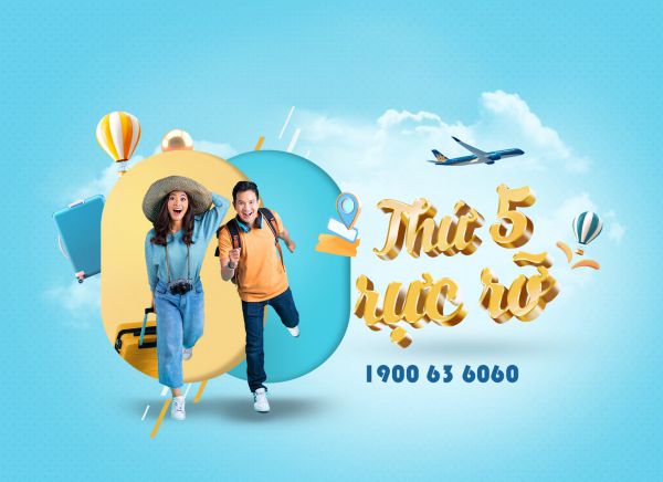 Săn vé máy bay giá rẻ tháng 2 tại "Thứ 5 rực rỡ" của Vietnam Airlines và Pacific Airlines
