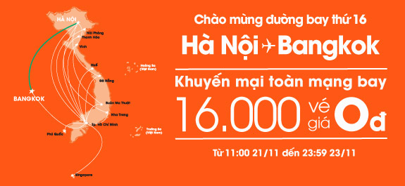 Vé máy bay khuyến mãi 0 đồng của Jetstar