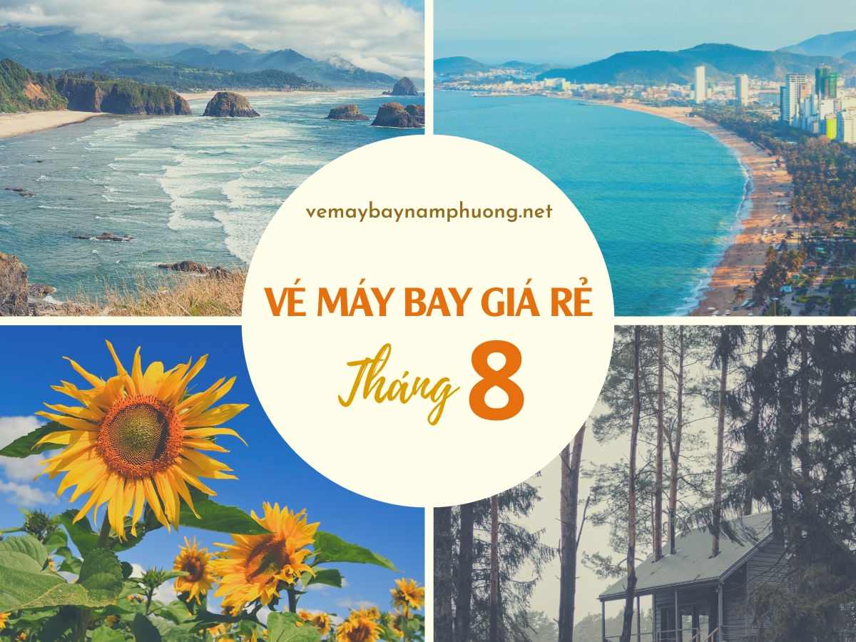 Vé máy bay giá rẻ tháng 8