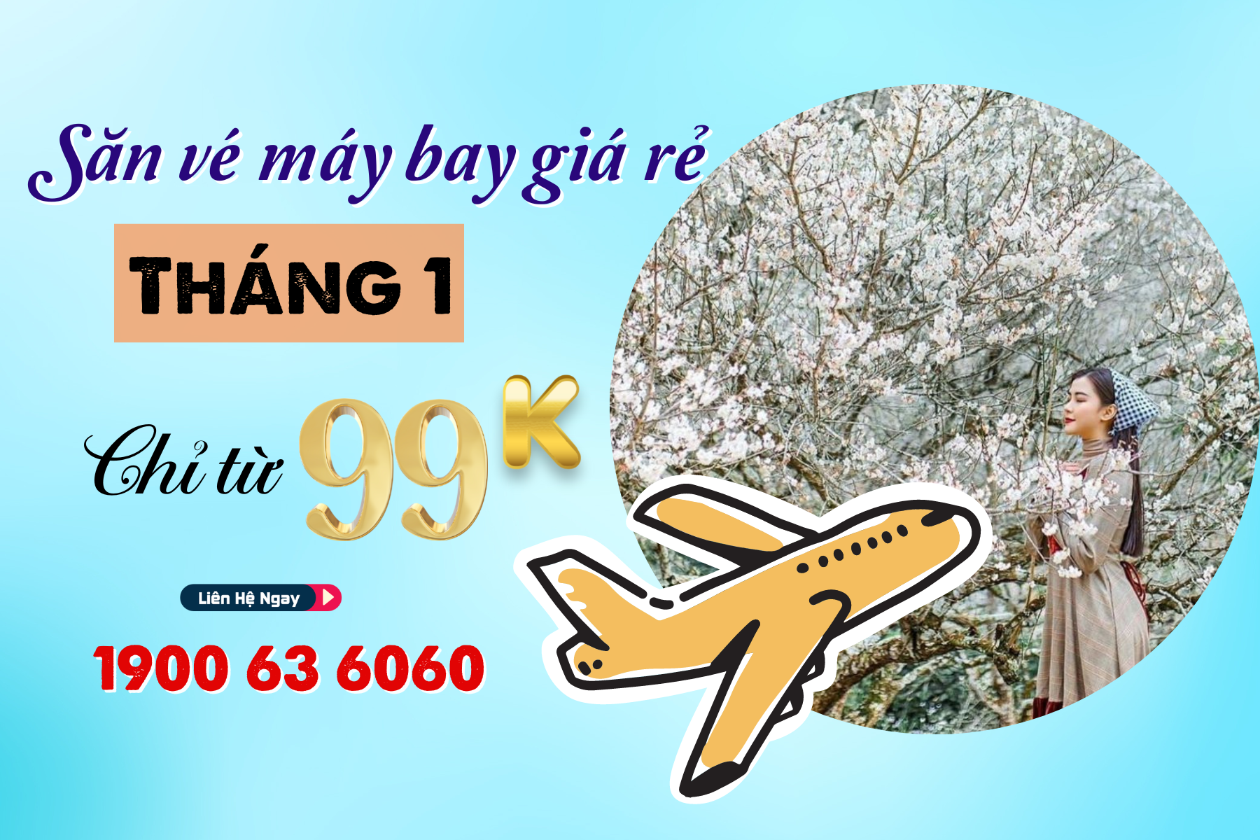 Vé máy bay giá rẻ tháng 1 chỉ từ 55.000 đồng