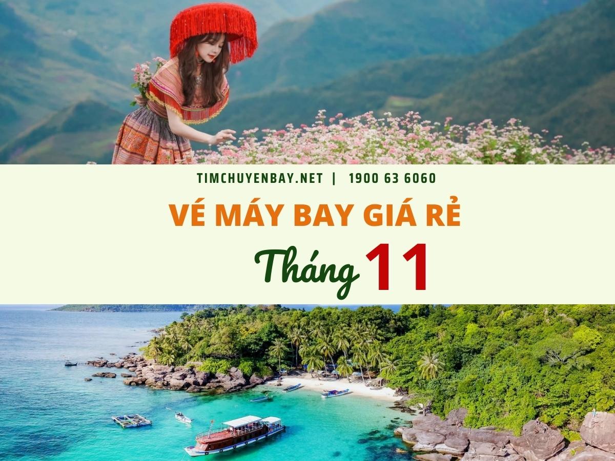 Vé máy bay giá rẻ tháng 11